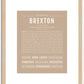 Brexton | Name Art Print