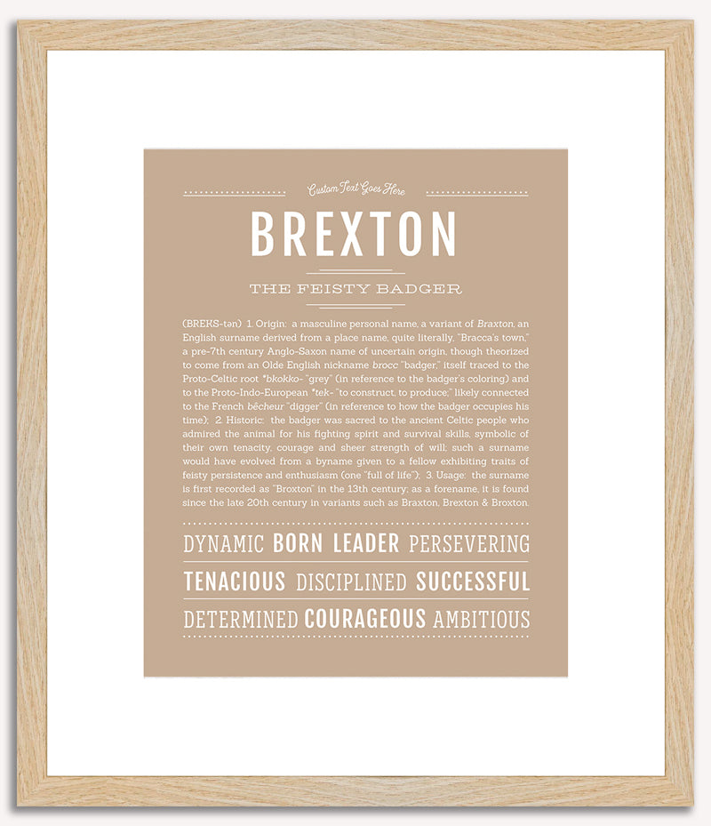 Brexton | Name Art Print