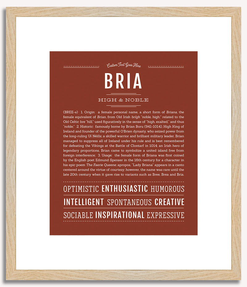 Bria | Name Art Print