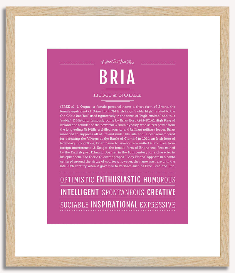 Bria | Name Art Print