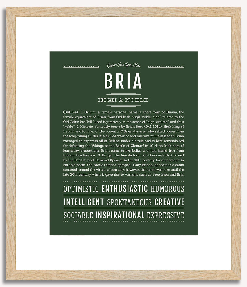 Bria | Name Art Print