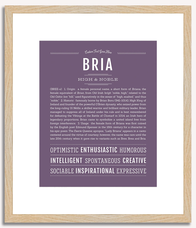 Bria | Name Art Print