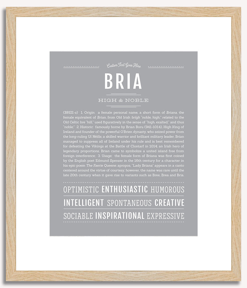 Bria | Name Art Print