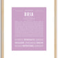 Bria | Name Art Print