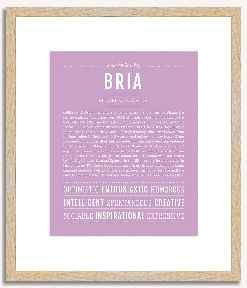 Bria | Name Art Print