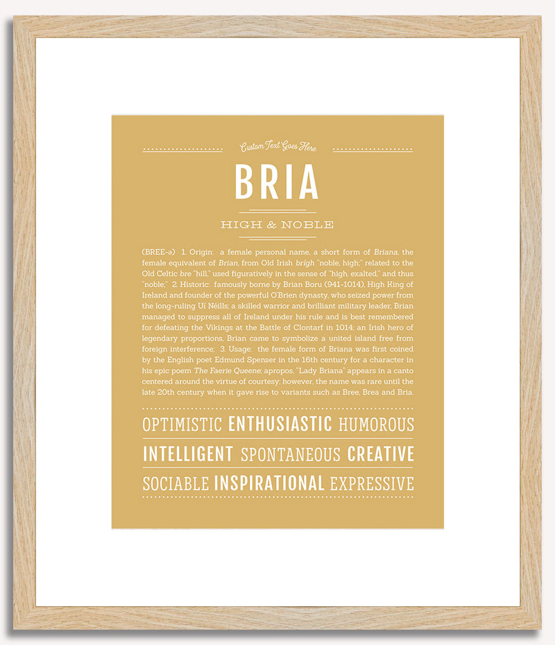 Bria | Name Art Print