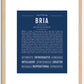 Bria | Name Art Print