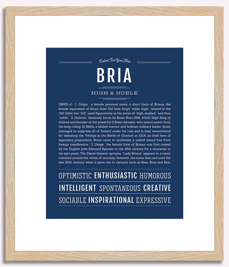 Bria | Name Art Print