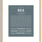 Bria | Name Art Print