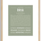 Bria | Name Art Print