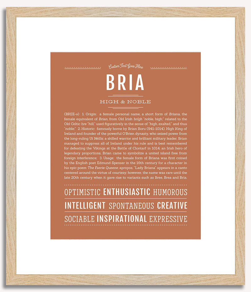 Bria | Name Art Print