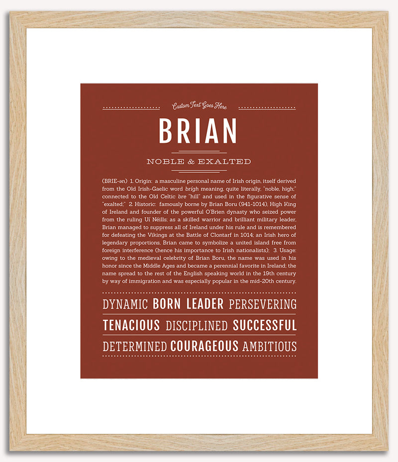 Brian | Name Art Print