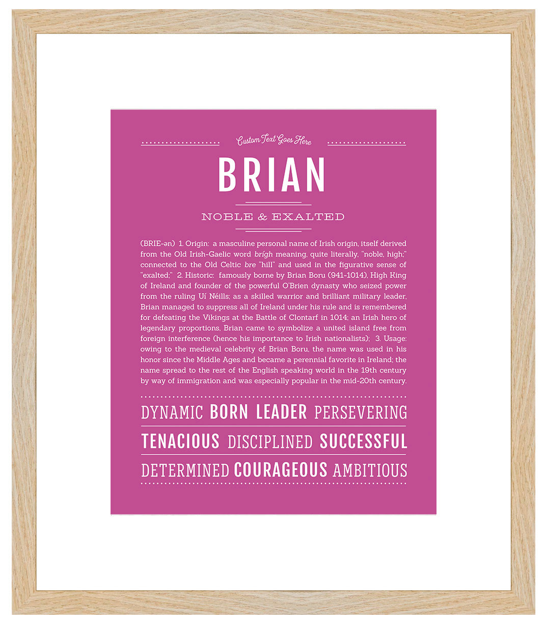 Brian | Name Art Print