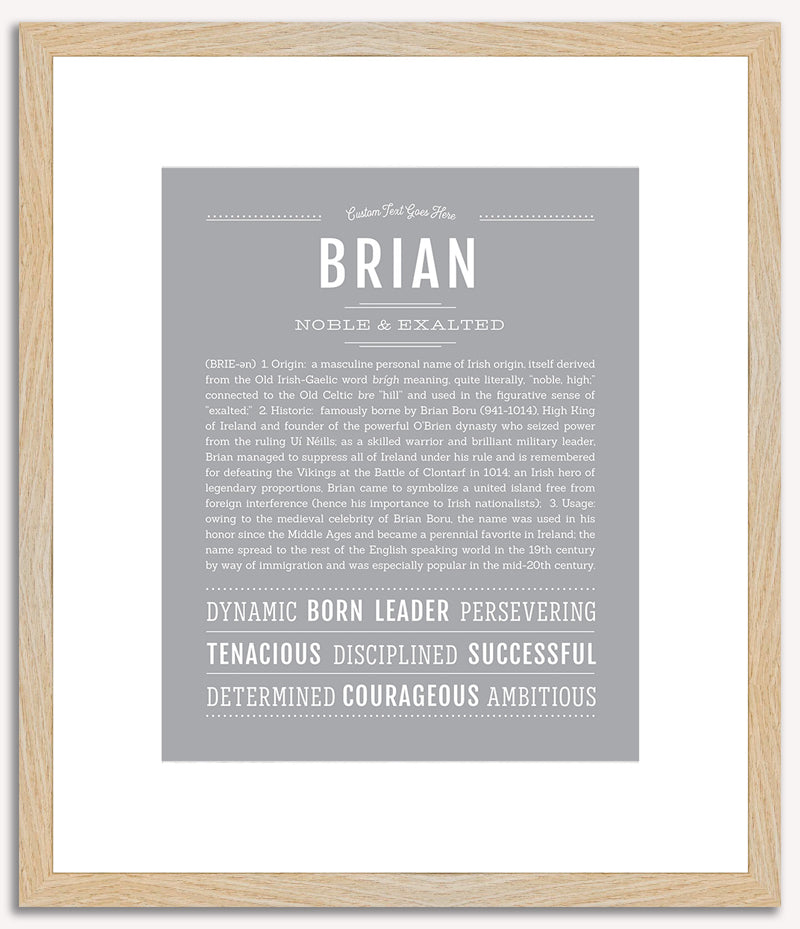 Brian | Name Art Print