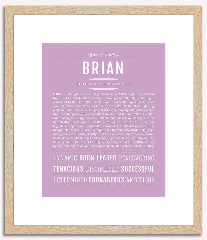 Brian | Name Art Print