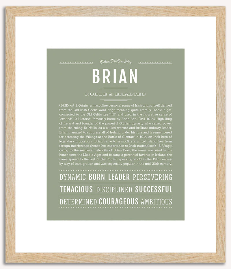 Brian | Name Art Print