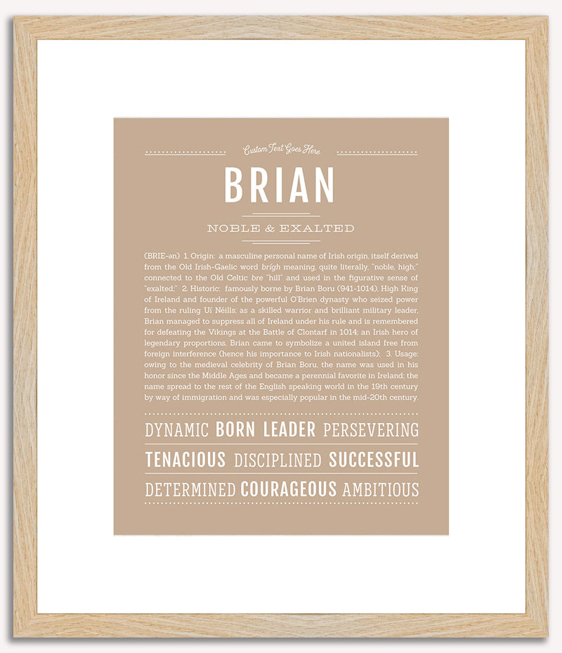 Brian | Name Art Print