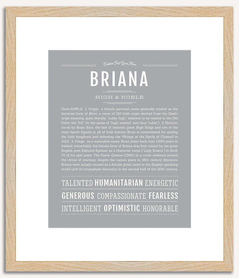 Briana | Name Art Print