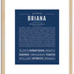 Briana | Name Art Print