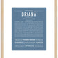 Briana | Name Art Print