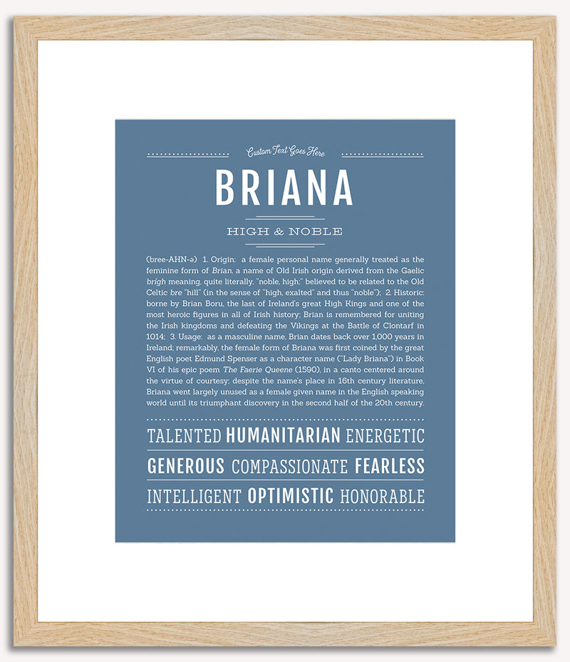 Briana | Name Art Print