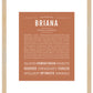 Briana | Name Art Print