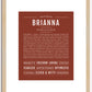 Brianna | Name Art Print