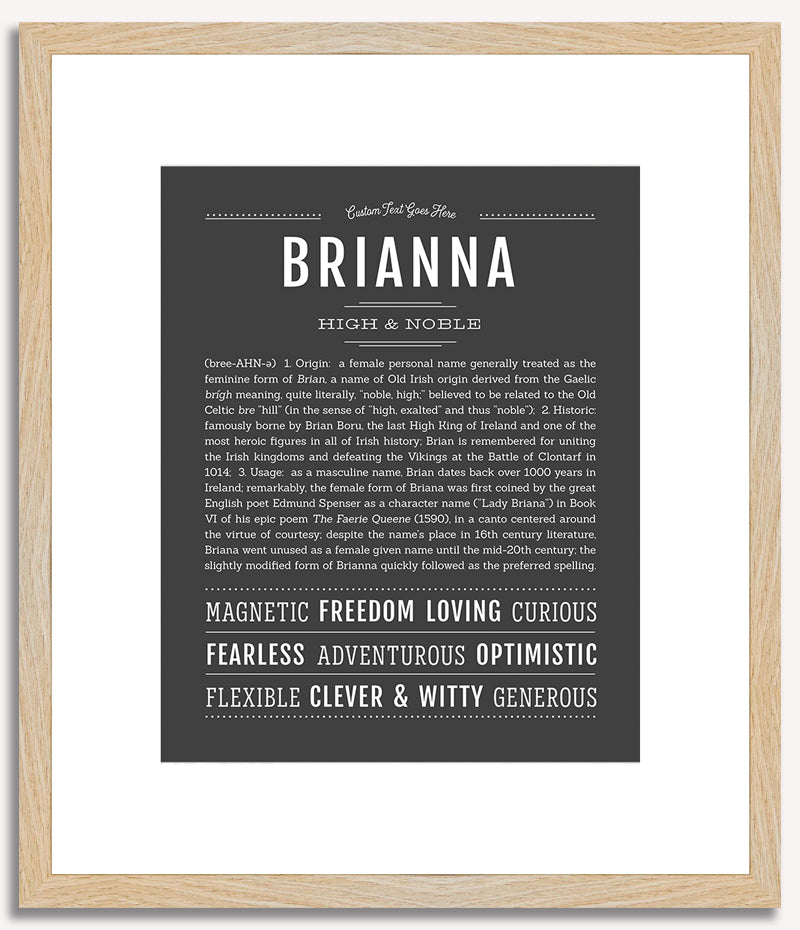 Brianna | Name Art Print