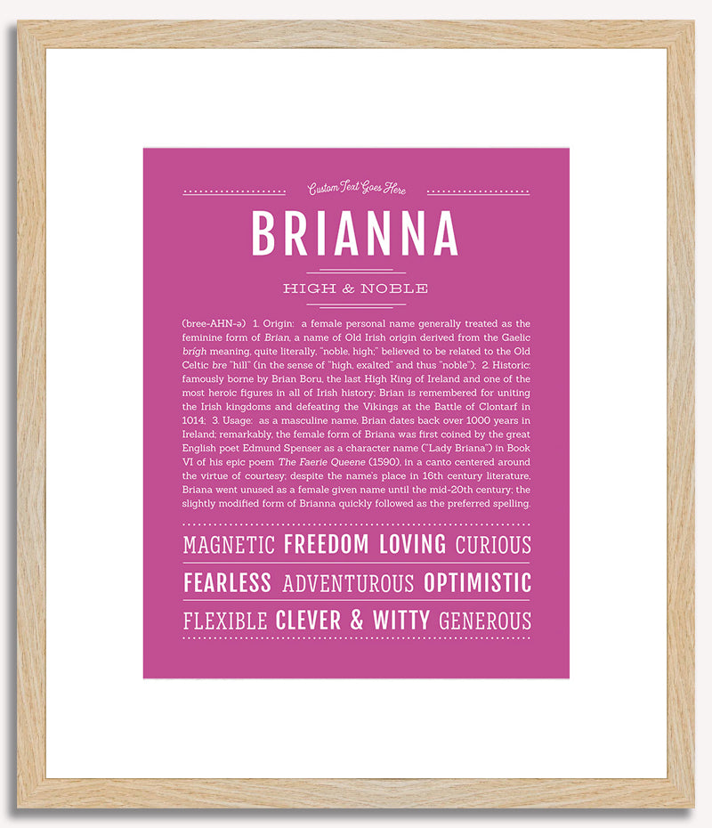 Brianna | Name Art Print