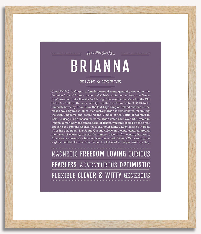 Brianna | Name Art Print