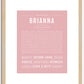 Brianna | Name Art Print