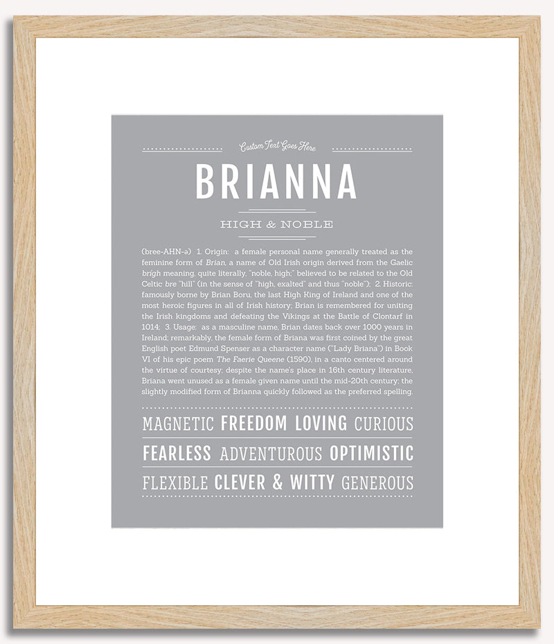 Brianna | Name Art Print