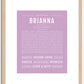 Brianna | Name Art Print