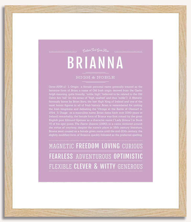 Brianna | Name Art Print