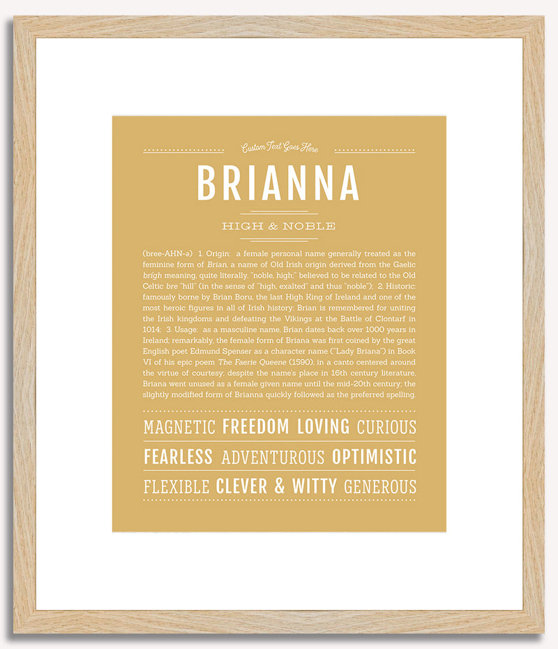 Brianna | Name Art Print