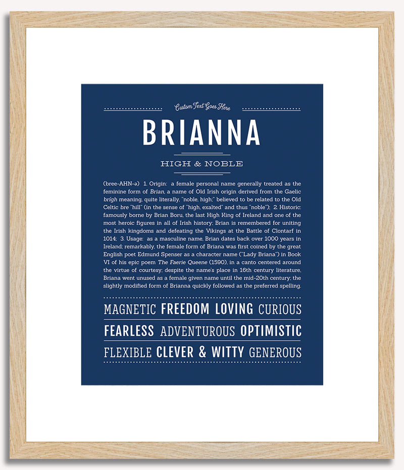 Brianna | Name Art Print