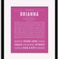 Frame Options | Dark Pink | Black Frame, Matted