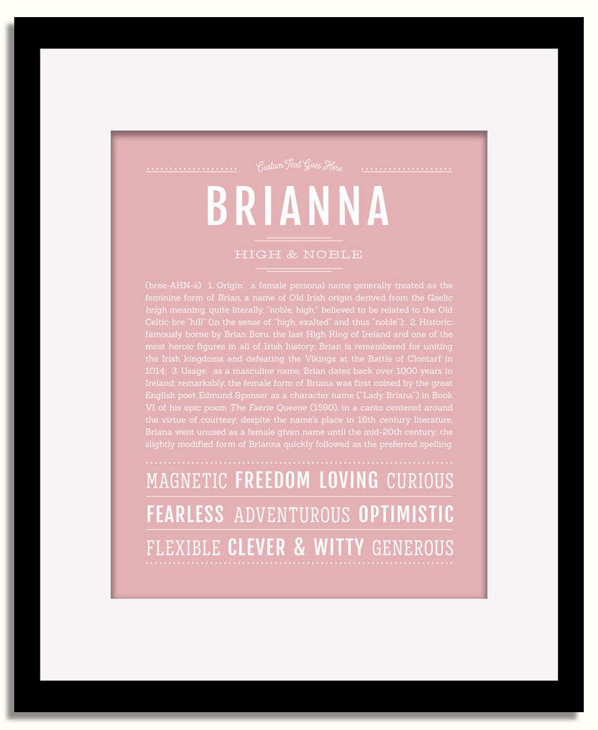 Frame Options | Dusty Rose | Black Frame, Matted