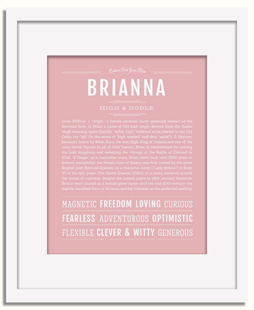 Frame Options | Dusty Rose | White Frame, Matted