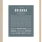 Brianna | Name Art Print