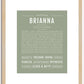 Brianna | Name Art Print