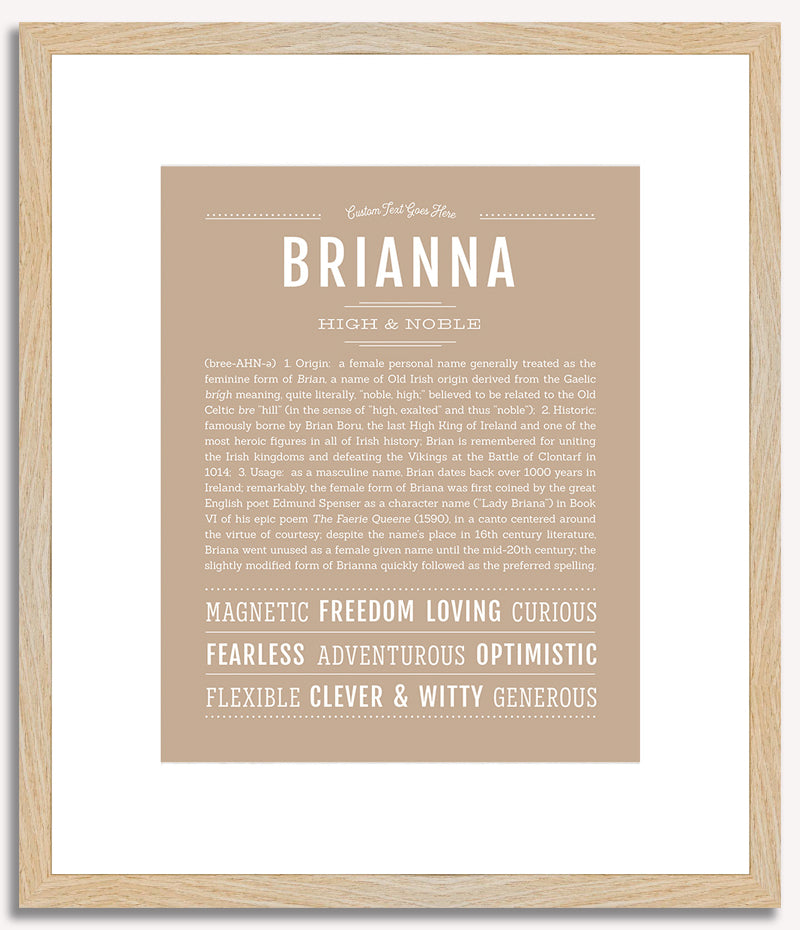 Brianna | Name Art Print