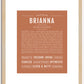 Brianna | Name Art Print