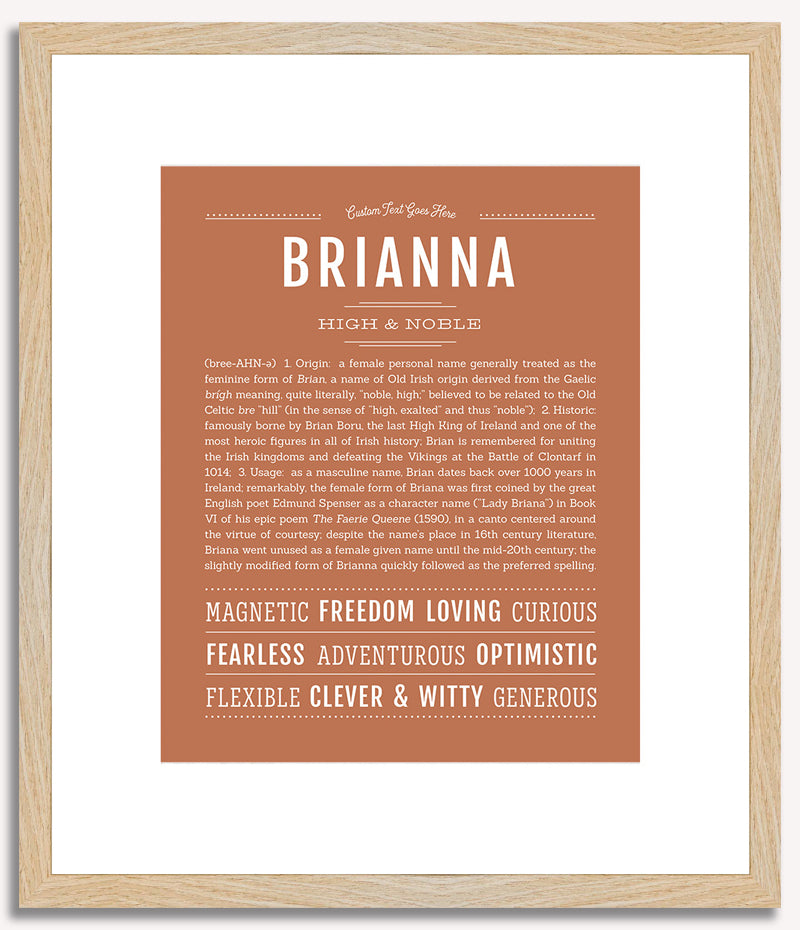 Brianna | Name Art Print