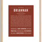 Briannah | Name Art Print