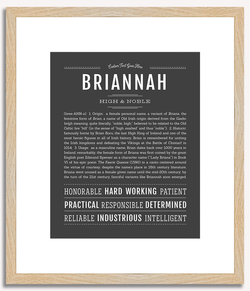 Briannah | Name Art Print