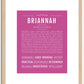 Briannah | Name Art Print