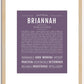 Briannah | Name Art Print