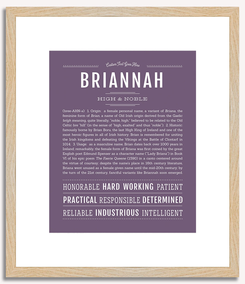 Briannah | Name Art Print