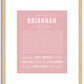 Briannah | Name Art Print